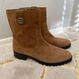 Tory Burch Oakridge Booties Chestnut